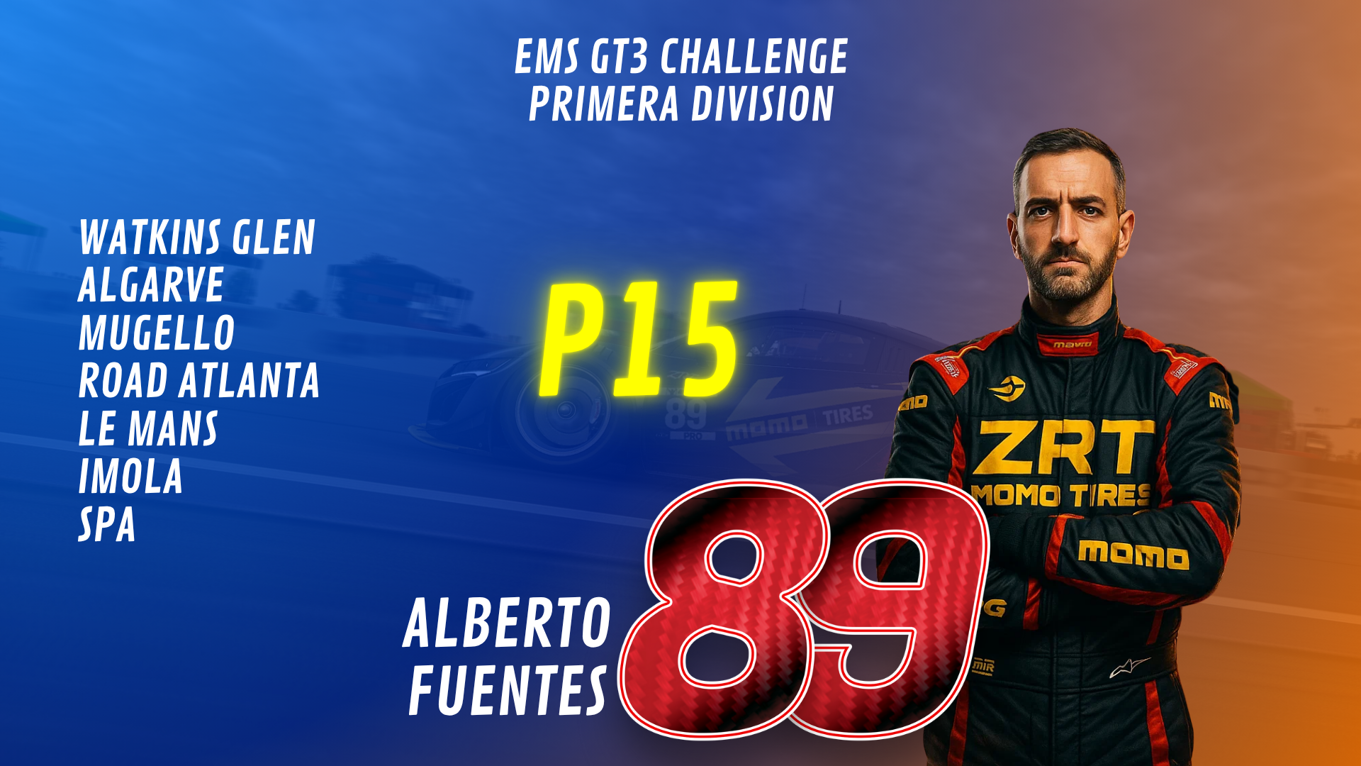 Imagen de EMS GT3 S1 - Alberto