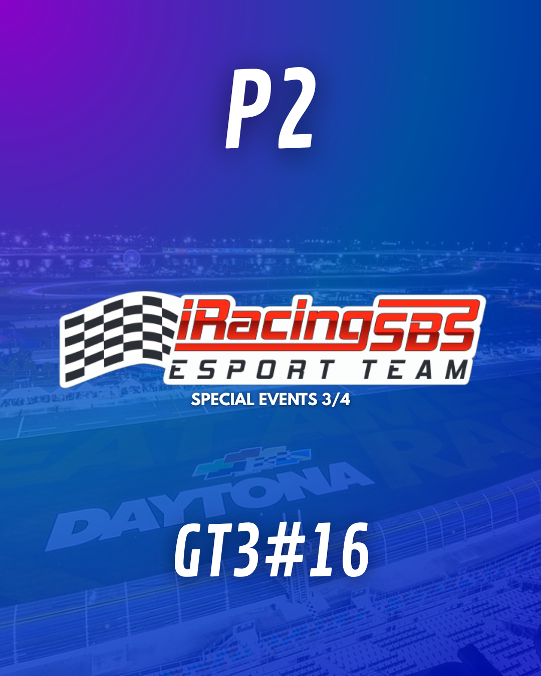 Portada del evento iRacingSBS Dayotna #16